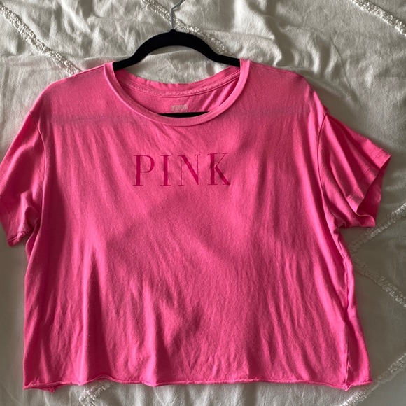 PINK Crop Tee - Picture 1 of 1